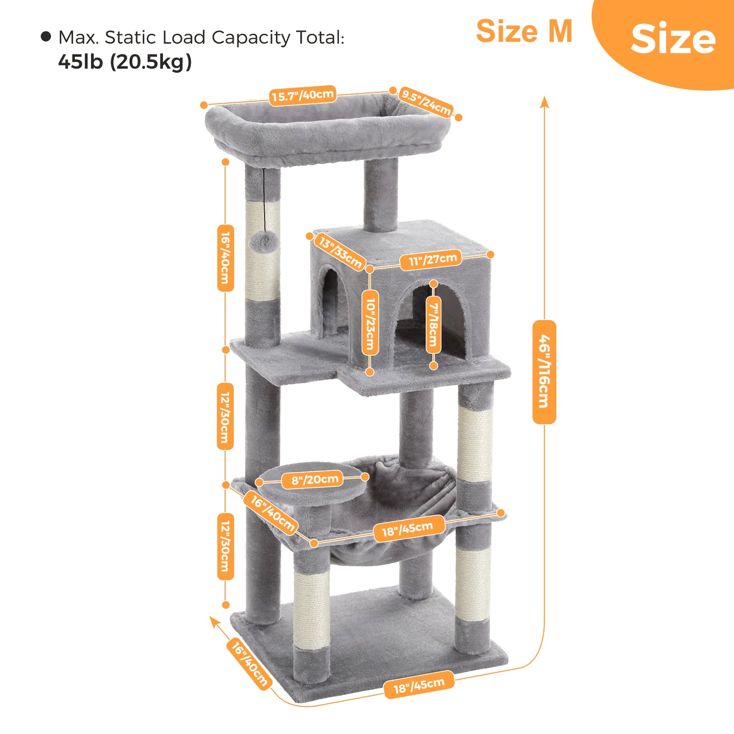 Luxury Cat Tree House Tower with Cabinet Solid Wood Cat Tree Posting Toy Multi-Level Kitten Cat Condo Rascador Gato Arbre À Chat