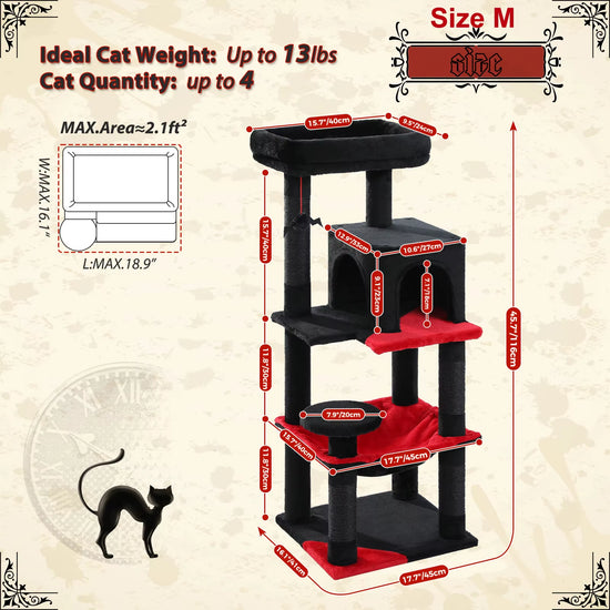 Luxury Cat Tree House Tower with Cabinet Solid Wood Cat Tree Posting Toy Multi-Level Kitten Cat Condo Rascador Gato Arbre À Chat