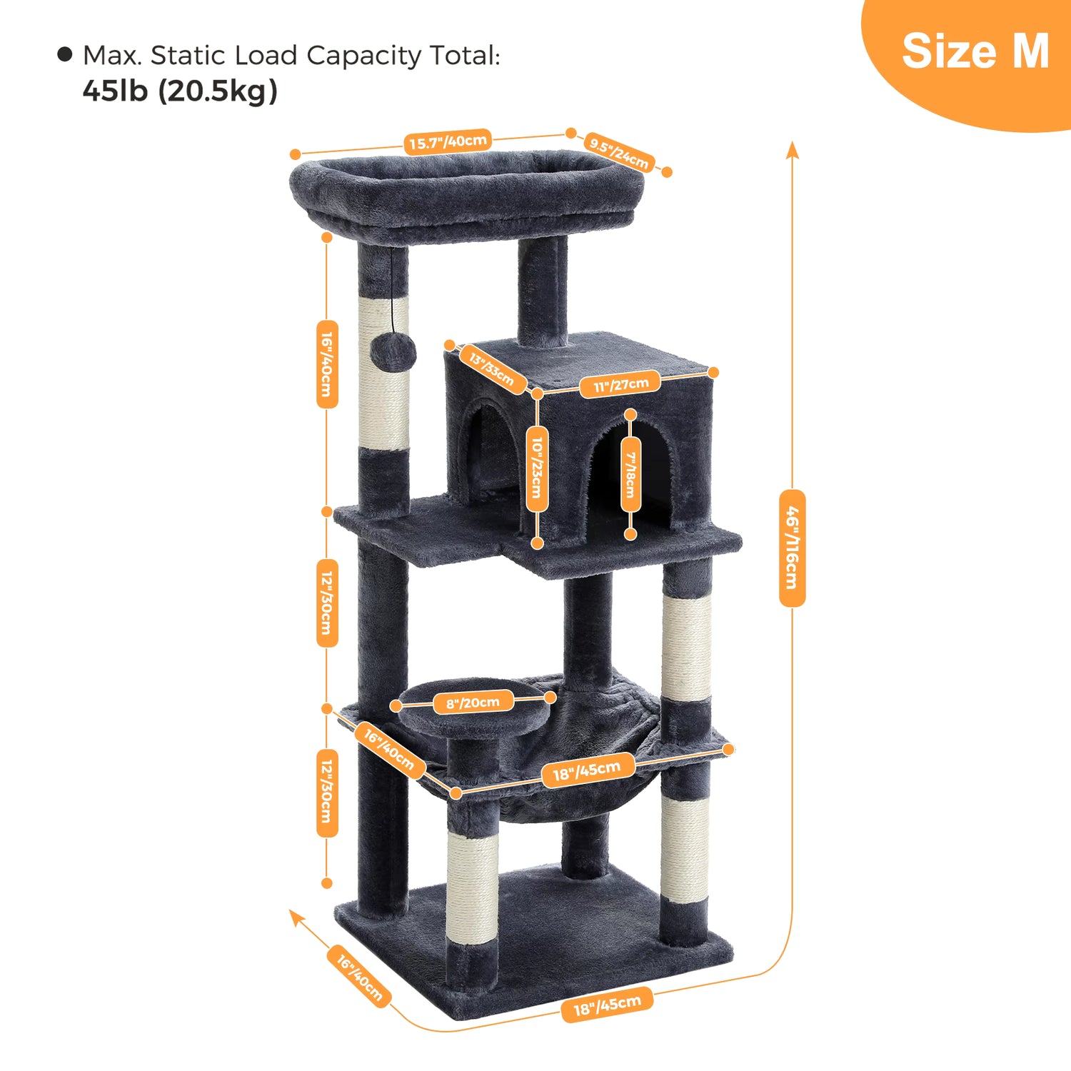 Luxury Cat Tree House Tower with Cabinet Solid Wood Cat Tree Posting Toy Multi-Level Kitten Cat Condo Rascador Gato Arbre À Chat