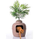 Good Price Pet Original Hidden Litter Box Artificial Plants Enclosed Cat Planter Litter Box for Easy to Clean